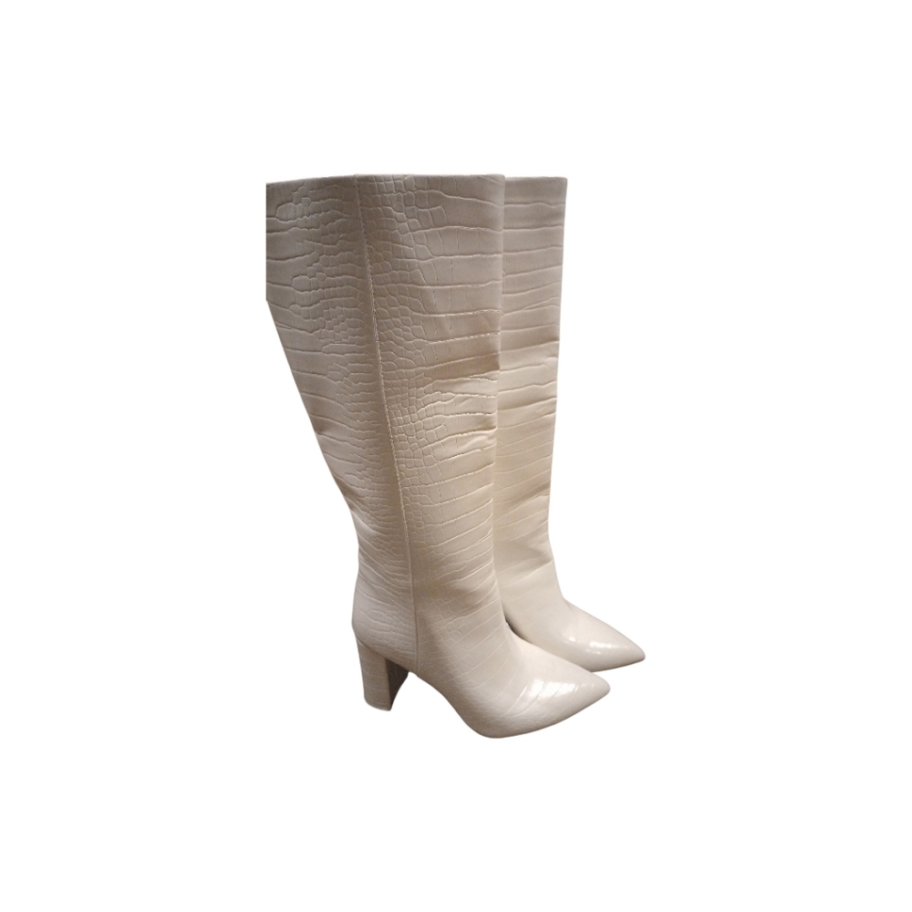 I.N.C.Concepts Elegant White Knee-High Boots With Chunky Heel, Size 8, NWOT - Picture 4 of 9